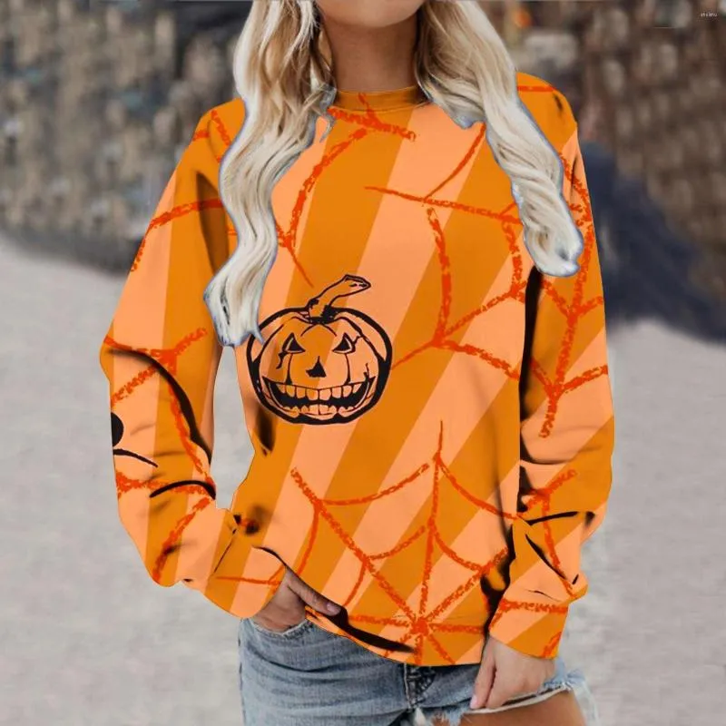 Stylish Womens Halloween Print Graphic Hoodies Women And