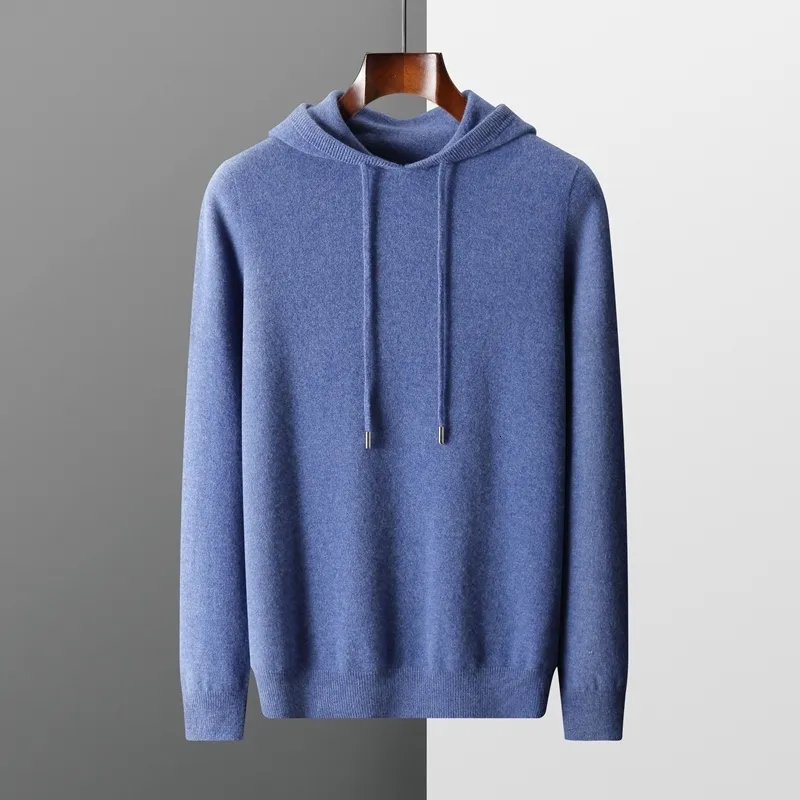 Mens Sweaters MVLYFLRT Onepiece Readytowear Hoodie 100 Merino Wool
