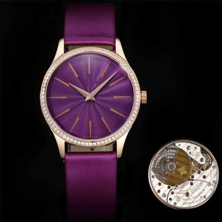 Montre De Luxe diamanten horloge horloge 35X9.5mm 240 automatisch mechanisch uurwerk stalen herenhorloges horloges Relojes