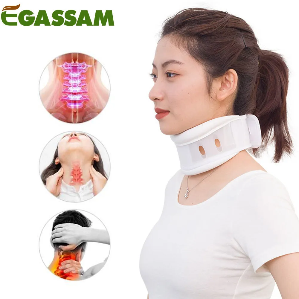 Outros itens de massagem 1pcs colarinho colo do pescoço cervical com suporte de queixo para alívio rígido colar cervical suporte de pescoço correto dor ósseo cuidados com saúde 230818