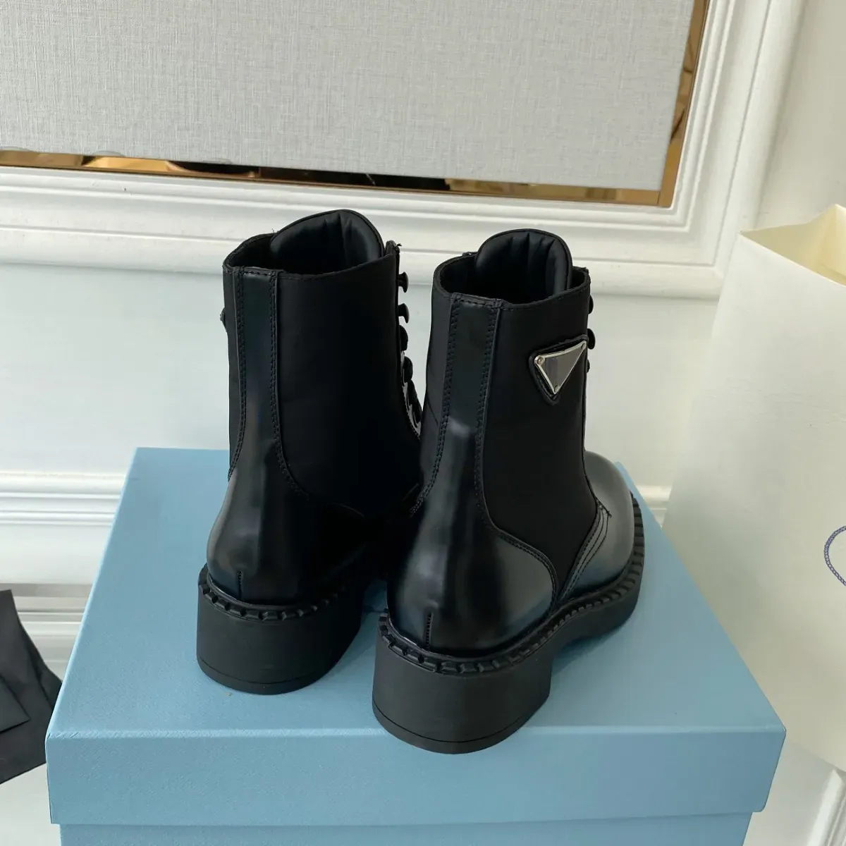 flat nylon ankle boots zara