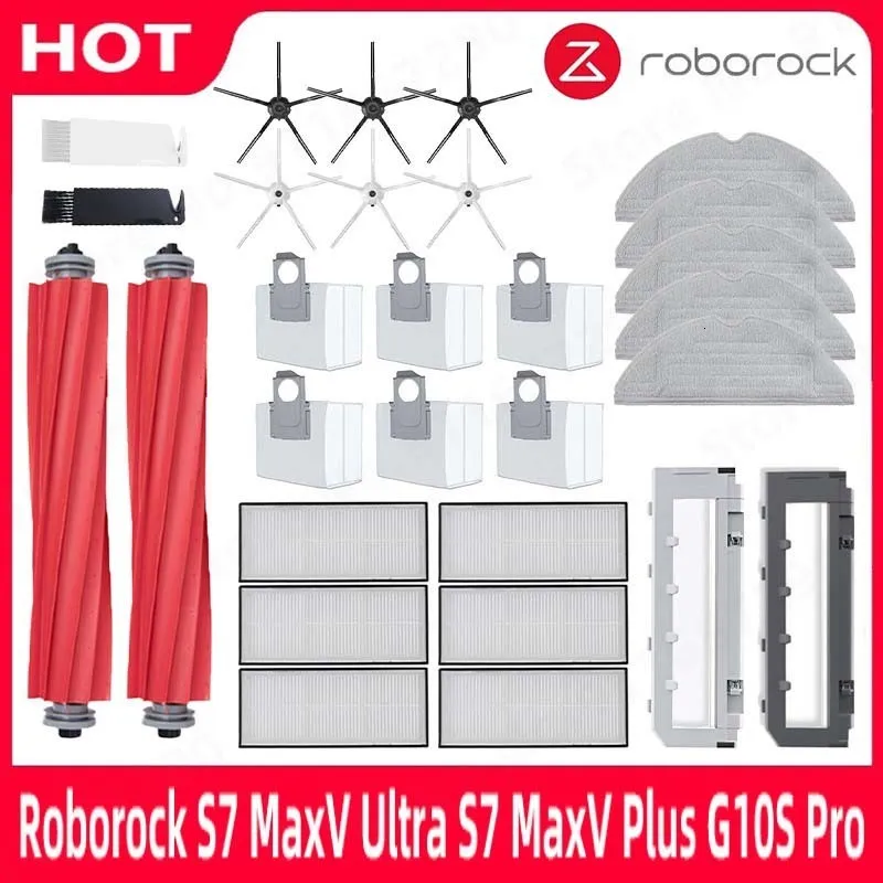 2 Spazzole Di Pulizia Per Roborock S7 MaxV Ultra, S7 Max Ultra, S8 MaxV Ultra – Accessori Ricambio Per Mocio