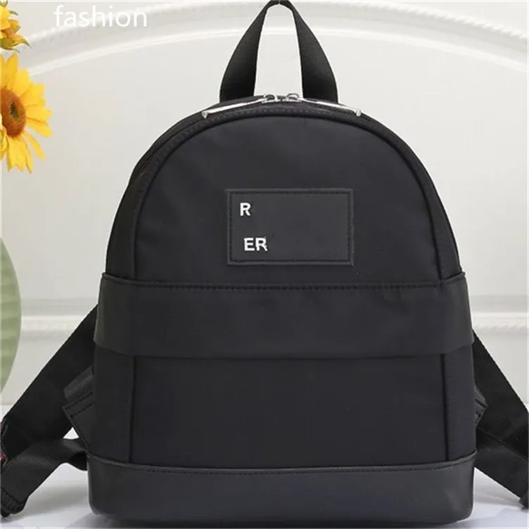 Meninos e meninas estilo mochila leve bolsa de viagem simples com letra impressa em uma bolsa de escola pequena a04