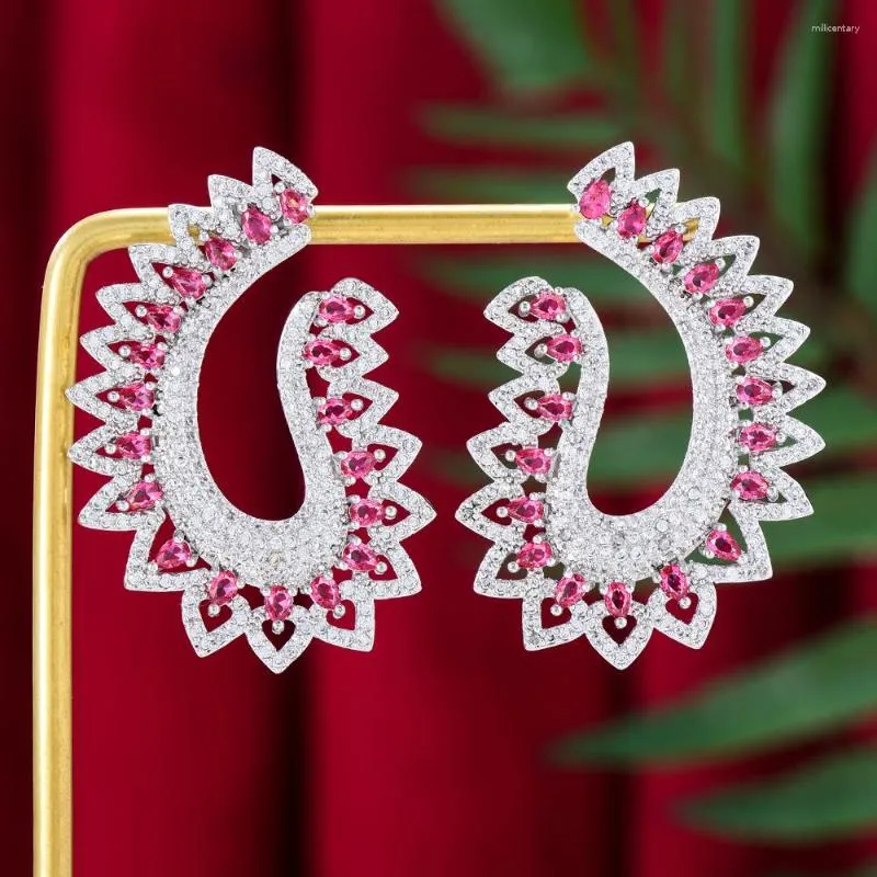 Orecchini a pennaglie Soramoore Ins Luxury CZ Boho Square Drop per Women Wedding Bridal Jewelry Aretes de Mujer Modernos 2023