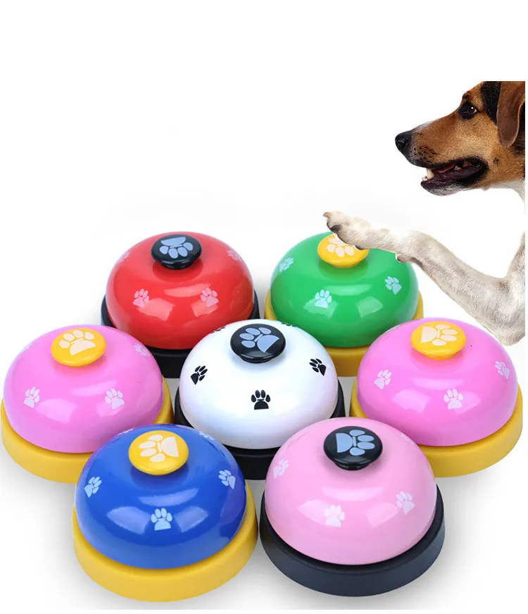 Zabawki dla psów żucia Pet Bell for Dogs Cat Training Interactive Toy o nazwie Dinner Small Bells Suprint Ring Trainer Feeding Przypomnienie do Teddy 230818