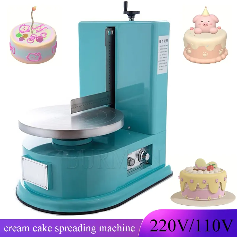 Crème électrique de gâteau d'anniversaire enduisant l'équipement automatique de machine de diffusion de beurre