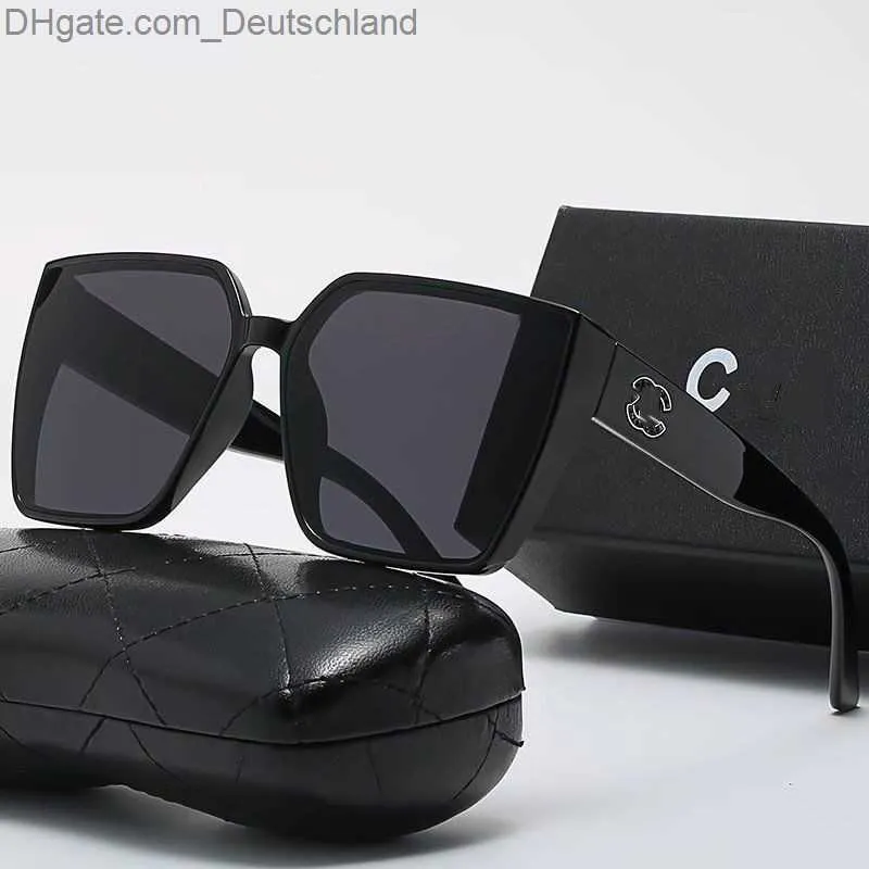 Solglasögon Mens Women Designer Solglasögon lyxiga kanalglasögon Fashion Eyewear Diamond Square Sunshade Crystal Shape Sun Full Package Glasses Lunette Z230819