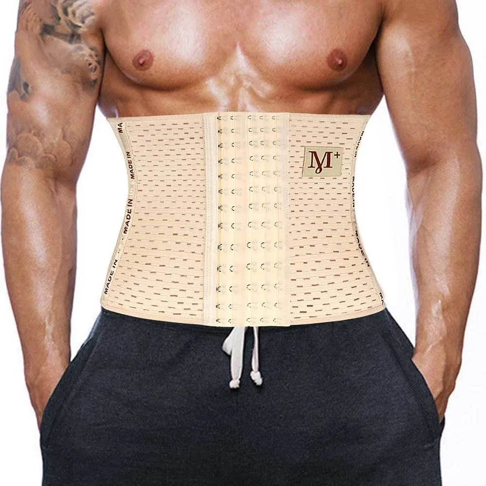 LAZAWG Men Waist Trainer Trimmer Sauna Sweat Belt Belly Corsets