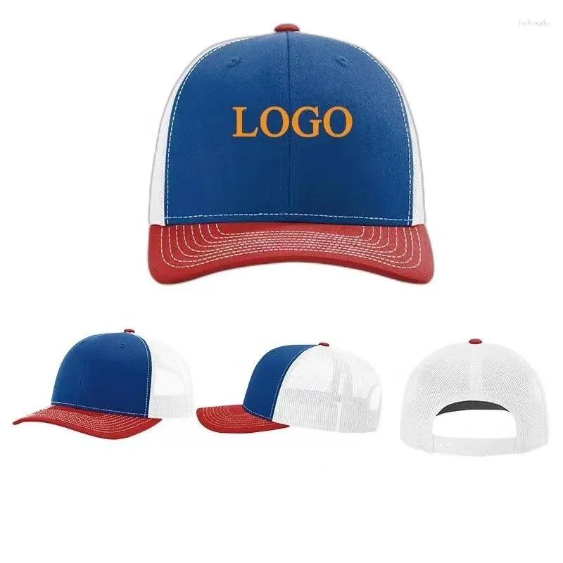 Ball Caps 50Pcs Custom Baseball Cap Top Quality Dad Personalized LOGO Embroidery Hat Adjustable Adult Net Truckers Kids Child Gorras