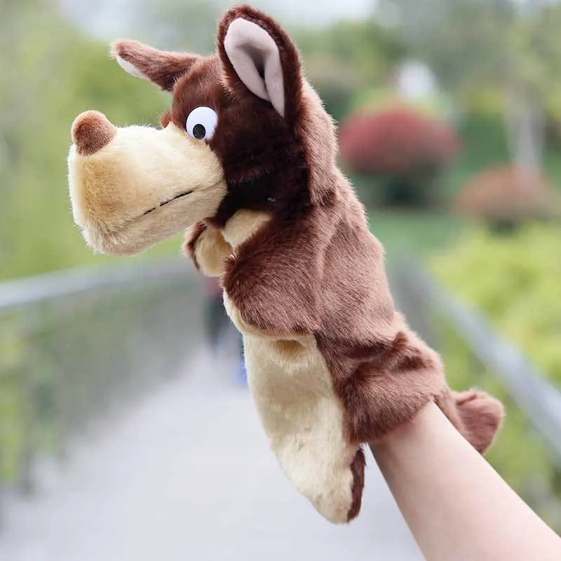 Anime Stuffed Plush Animal Hand Puppets Toy Puppets Pretend to Dolls Children's Educational Tell Stories to Kids 38 Hairstyle DHL