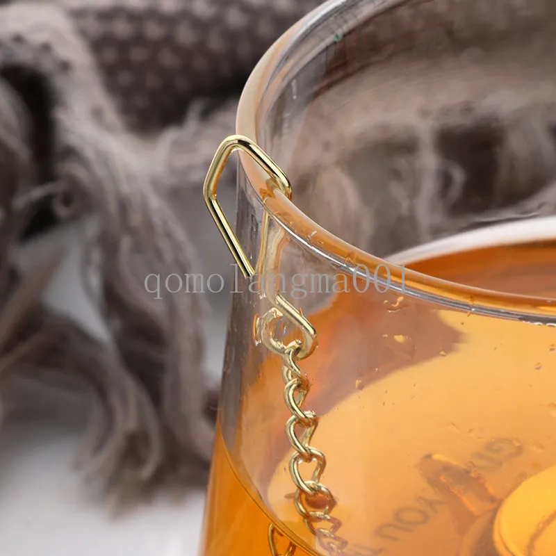 Gold 304 Stainless Steel Tea Tea Tools Infuser Teapot Tray Spice Tea Strainer Herbal Filter Teaware Accessories Kitchen Tools tea infuser