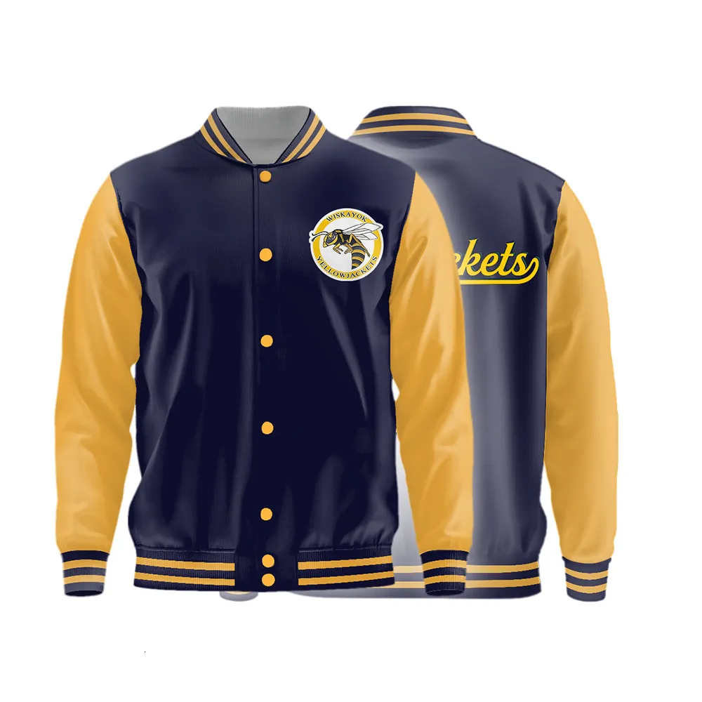 Womens Jackets TV Series YellowJackets säsong 2 Pilot Merch Jacket 3D Baseball Uniform Men Women Tracksuit Harajuku Streetwear 230818