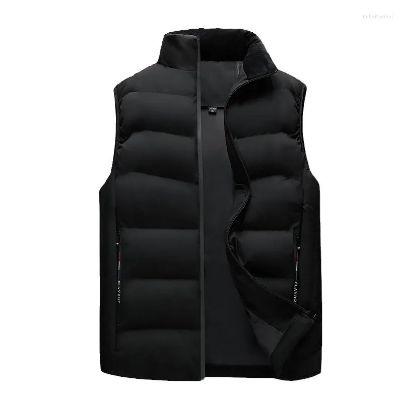 Mäns västar 2023 Mens Vest Korean Fashion Men ner ärmlösa huva manliga kläder Waistcoat Casual Winter Coat Plus Size 6xl