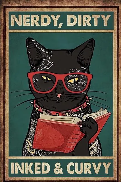 Targa In Metallo Vintage Con Gatto Siamese - Poster In Lamiera 20x30 Cm - Decorazione Parete Per Cucina, Garage E Casa - Regalo Divertente