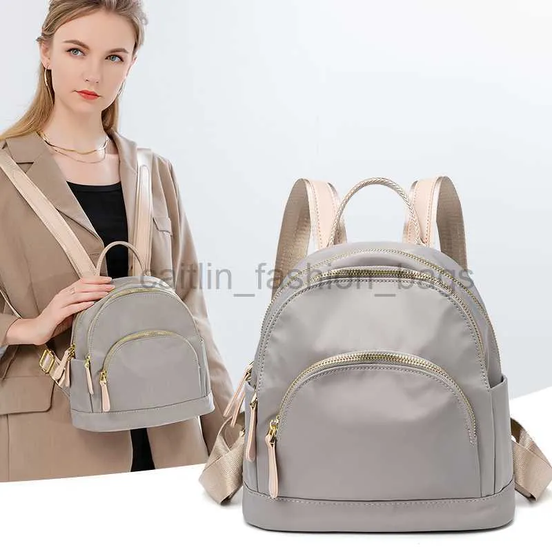 backpack Small travel bag women's mini cute Oxford fabric girl original design casual canvas 2023 new caitlin_fashion_bags