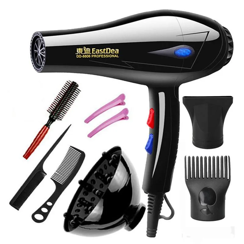 Dryers 220V EU of 110V US Plug 1800W Hot en Cold Wind Hair Dryer Föhndroger Hairdryer Styling Tools voor salons en huishoudelijk gebruik