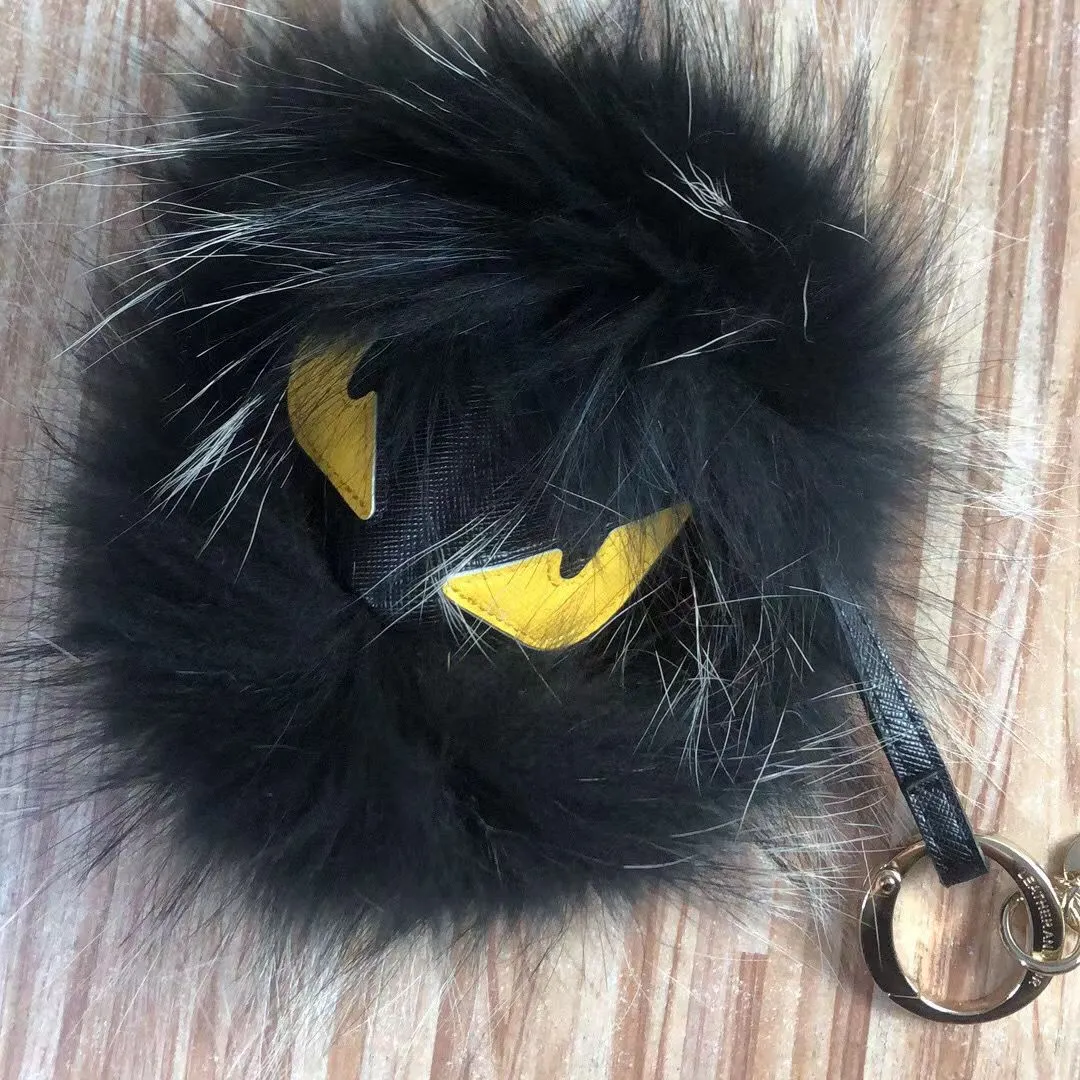 Klasyna Projektant Smolards Little Monster Wiseld for Women Fox Furball Bag wisząca dekoracja pluszowa akcesoria Klucz w BI9E