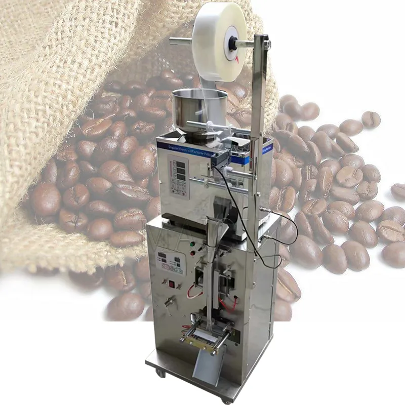 Food Sugar Salt Spice Powder Pepper Coffee Sachets Grains Beans Packaging Sealing Machine Weighing Filling Packaging Machine