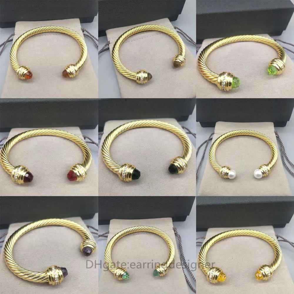 Pulseiras 7mm de espessura jóias luxo bangle designer torcido ouro x duplo fio cadeia pulseira jóias amor mulheres sliver moda homens cor cânhamo anel abertura