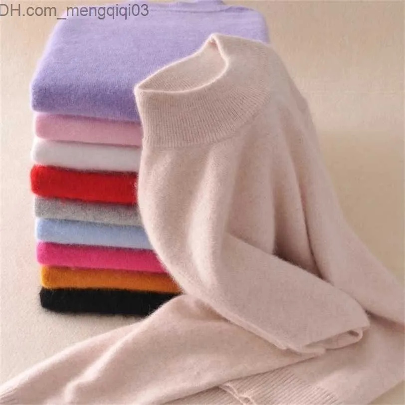 Maglioni femminili 19 colori lana gigante puro gigante da donna pullover a maniche lunghe tira femmina