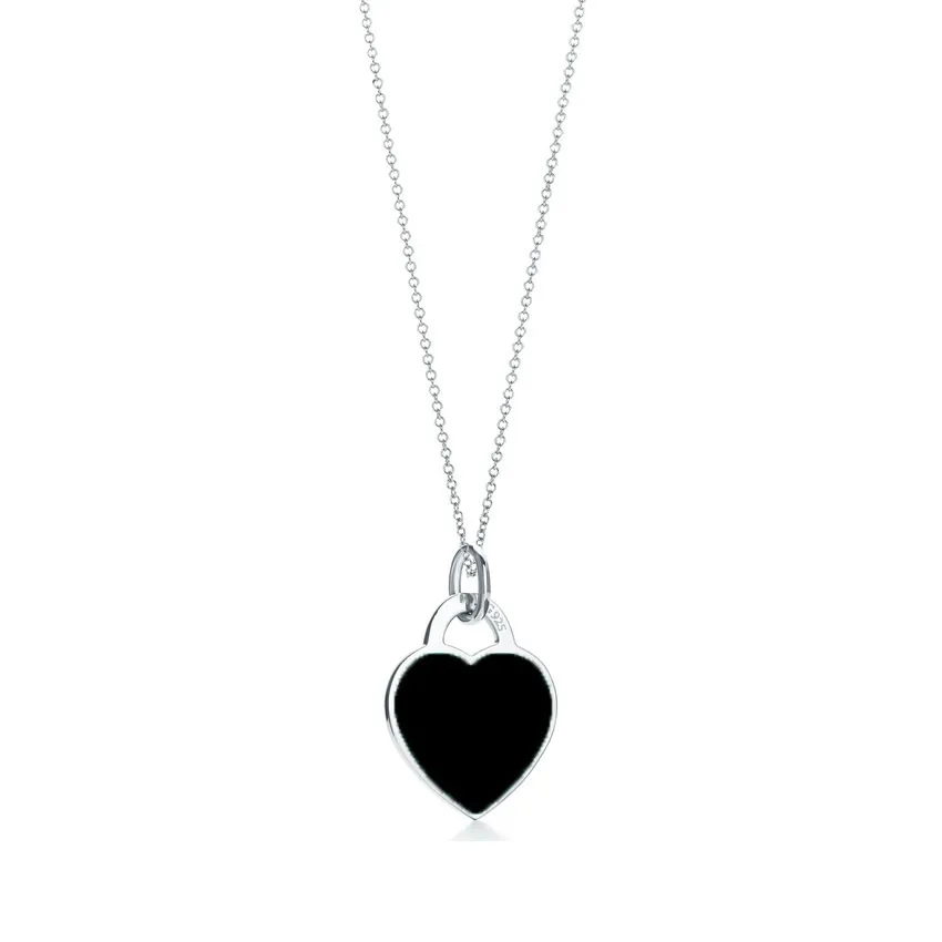 Elsa Peretti Silver Heart & Diamond Pendant Necklace – Gleem & Co