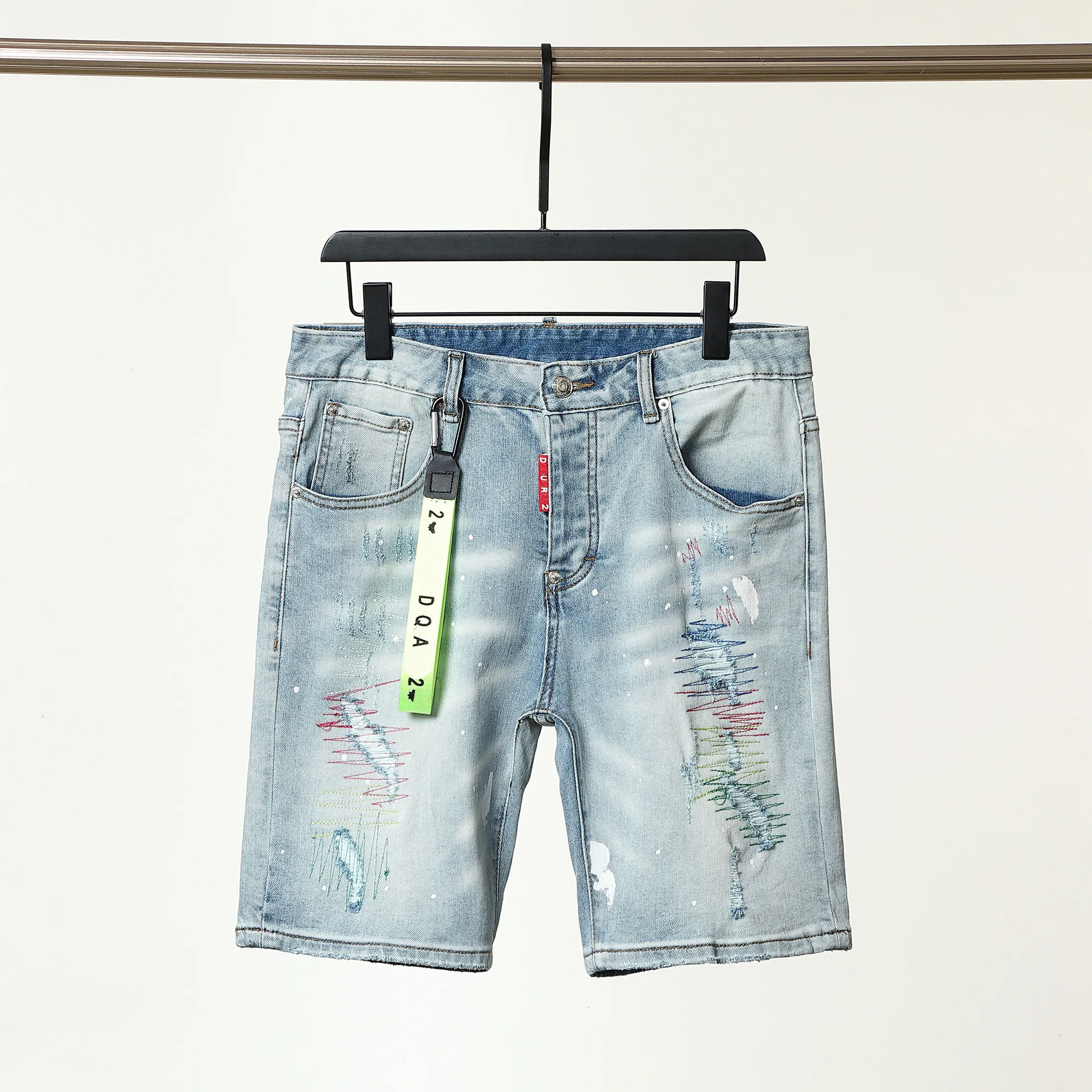 Designer masculin jeans masculin de mode d'été court short imprimé shorts de survêtement 10 street wear en gros 2 20% de réduction.