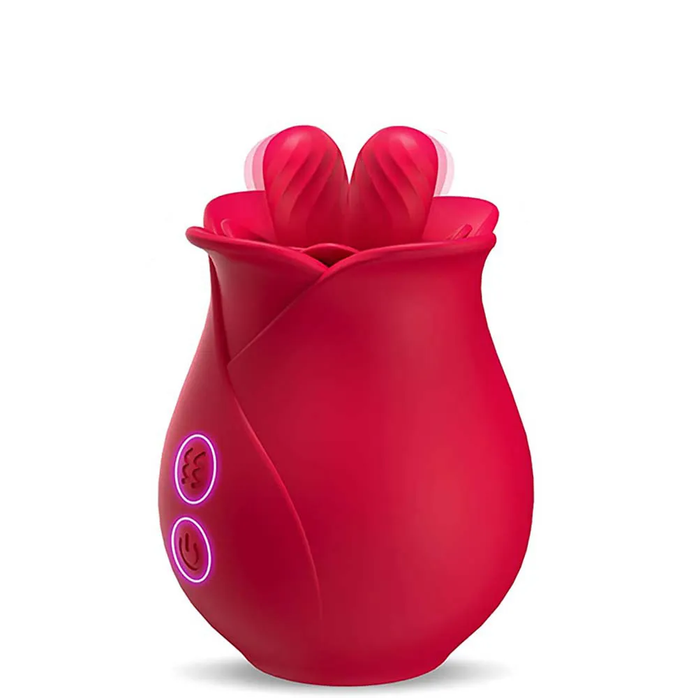 Donne giocattolo rosa con vibratore che lecca la lingua Stimolatore del clitoride femminile SexToys Articoli per adulti_voghion.com