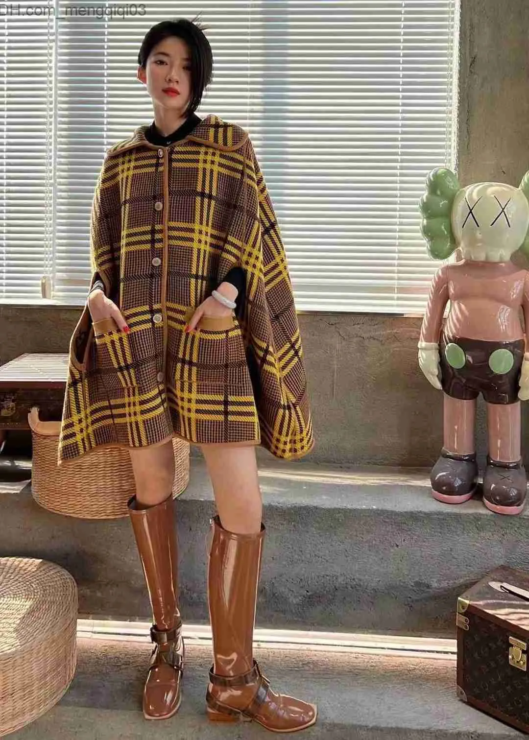 Maglioni femminili maglioni da donna marca di designer di lana lana in lana a maglia a maglia lettere complete giacca reversibile alla moda casual street z230819