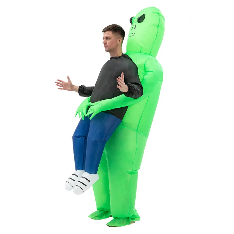 Roliga uppblåsbara Halloween Alien Et Cartoon Character Mascot Costume Advertising Adult Fancy Dress Party Animal Carnival Props