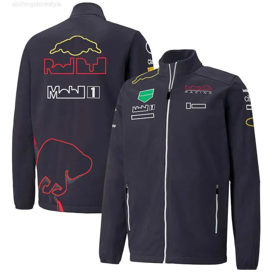 2022 Nouvelle veste F1 Zip Up Sweat à capuche Formule 1 Costume de course Fans de voiture Sweat-shirt surdimensionné Team Vestes pour hommes Série F1 T-shirt Polo d'été