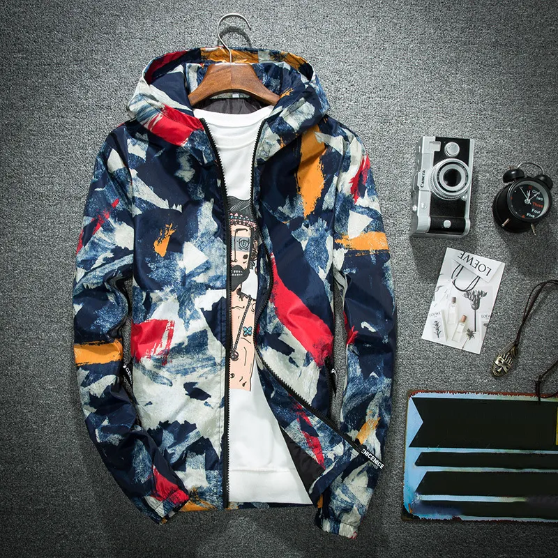 Bomber windbreaker zipper thin hooded jacket new arrivals