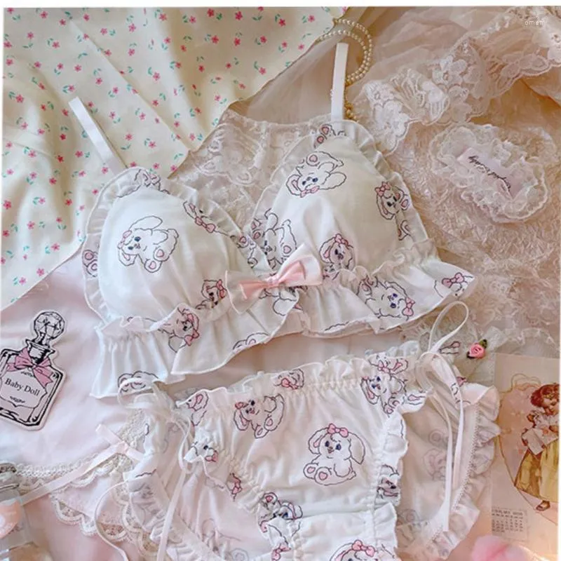 Cute Underpants Lolita Japanese Sweet Girls Bow Panties Ruffles Underwear  Briefs