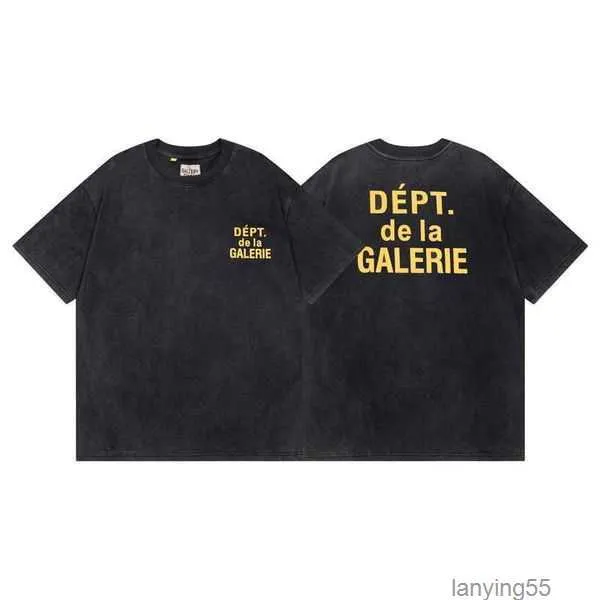 Lettera di camicia hip-hop da uomo Old T Dept Gallery Shirts Shils-Ink 2023 Street Oversize Short Short Maniche CPU4 303L1