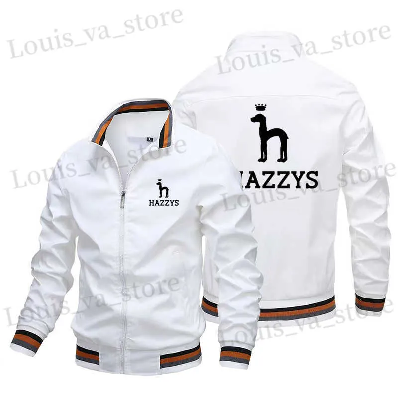 Vente chaude Hommes Nouveau HAZZYS Cardigan Zipper Veste Hommes Veste Courte Loisirs Moto Mince Mode Symbole Manteau Charge Vêtement T230819