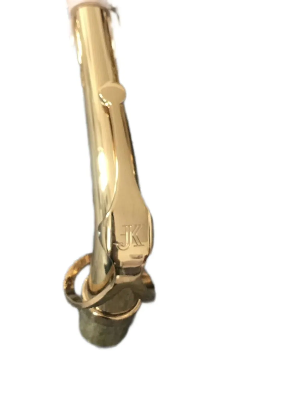 Tyskland JK Keilwerth St118 Mässing Tube Gold Lacquer Alto Eb Saxophone Pearl Decorative Button Professional Instruments Saxofone