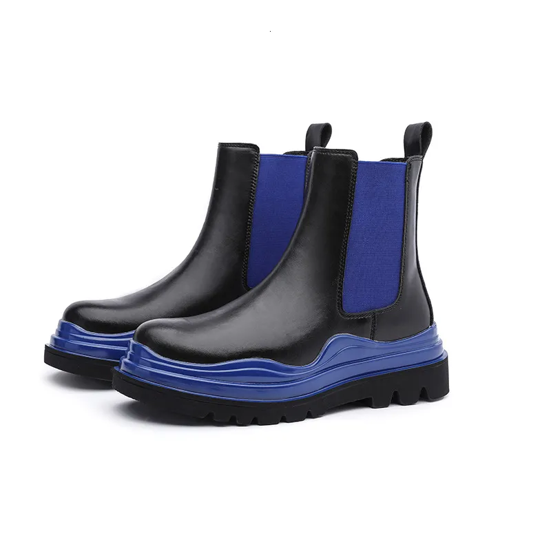 Boots Minimalist Chelsea For Men Fashion Mne's enkel boot tooling slip op herenveiligheidsschoenen zwart groen blauw 230818