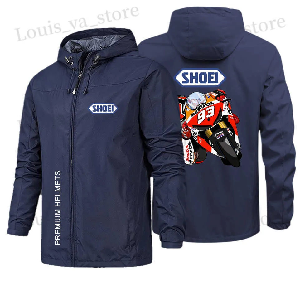 Hot Selling SHOEI Motorcycle Racing Marquez No. 93 Motorcycle Jacket Men's Rain And Wind Jacket Men's Top Hardshell Jacke T230819