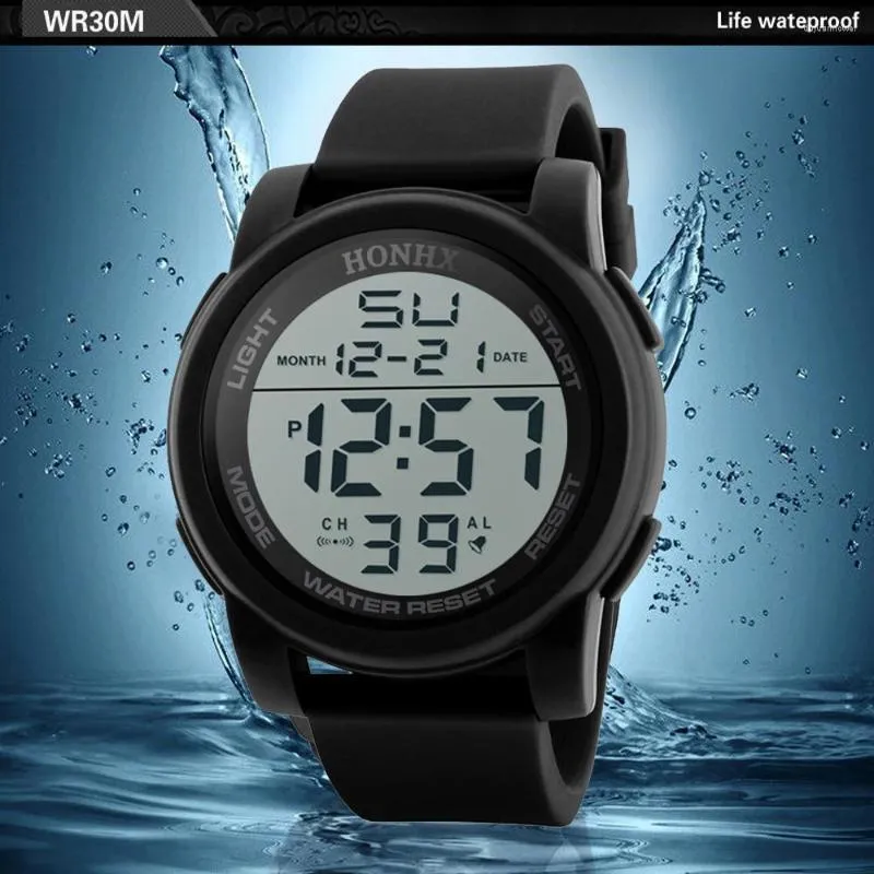 Wristwatches Luxury Waterproof Sport Watch Men Outdoor Military Analog Led Digital Wrist Casual Watches Gifts Reloj Hombre