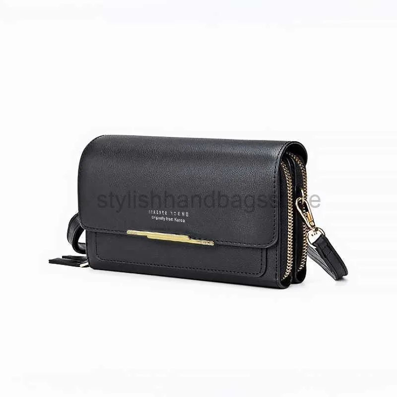 Wallets New Women's Wallet Fashion High Capacity PU Leather Long Shoulder Bag Synthetic Leather Materialstylishhandbagsstore