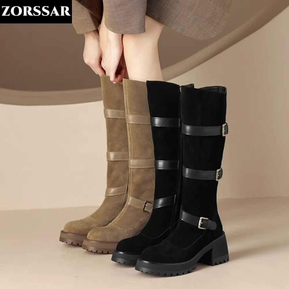 Boot Boots Suede Knee High Platform y Heel Shoes Autumn Winter Fashion NightClub Dance Party Lady Thigh 230818