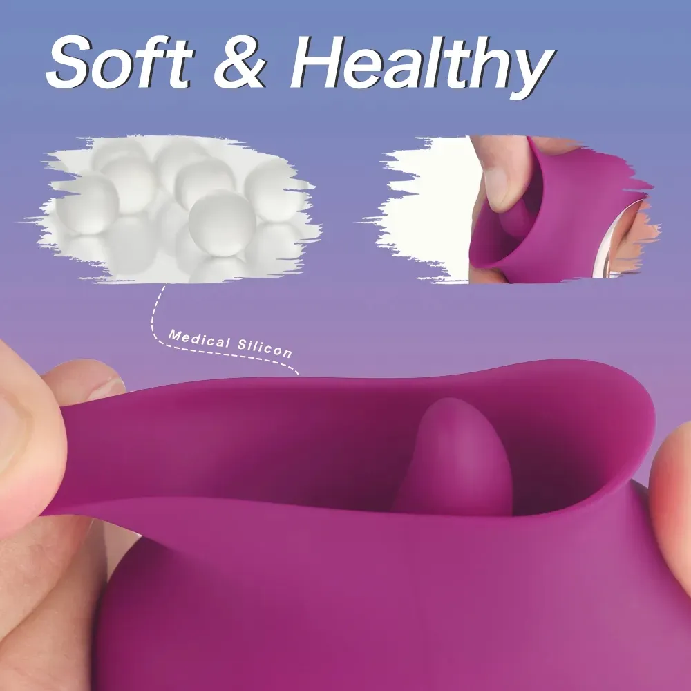Roe Toy – vibromasseur 2 en 1 pour femmes, stimulateur de Clitori et de mamelon, léchage de langue, avec 9 modes, pour un orgasme rapide, sexe adulte_voghion.com