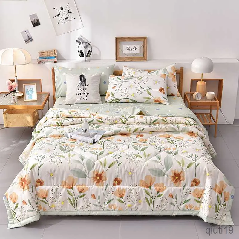 Dekens zachte zomerdeken dunne dekter quilts kantoor reizen kinderen dekens bed deken 200x230cm home decor r230819