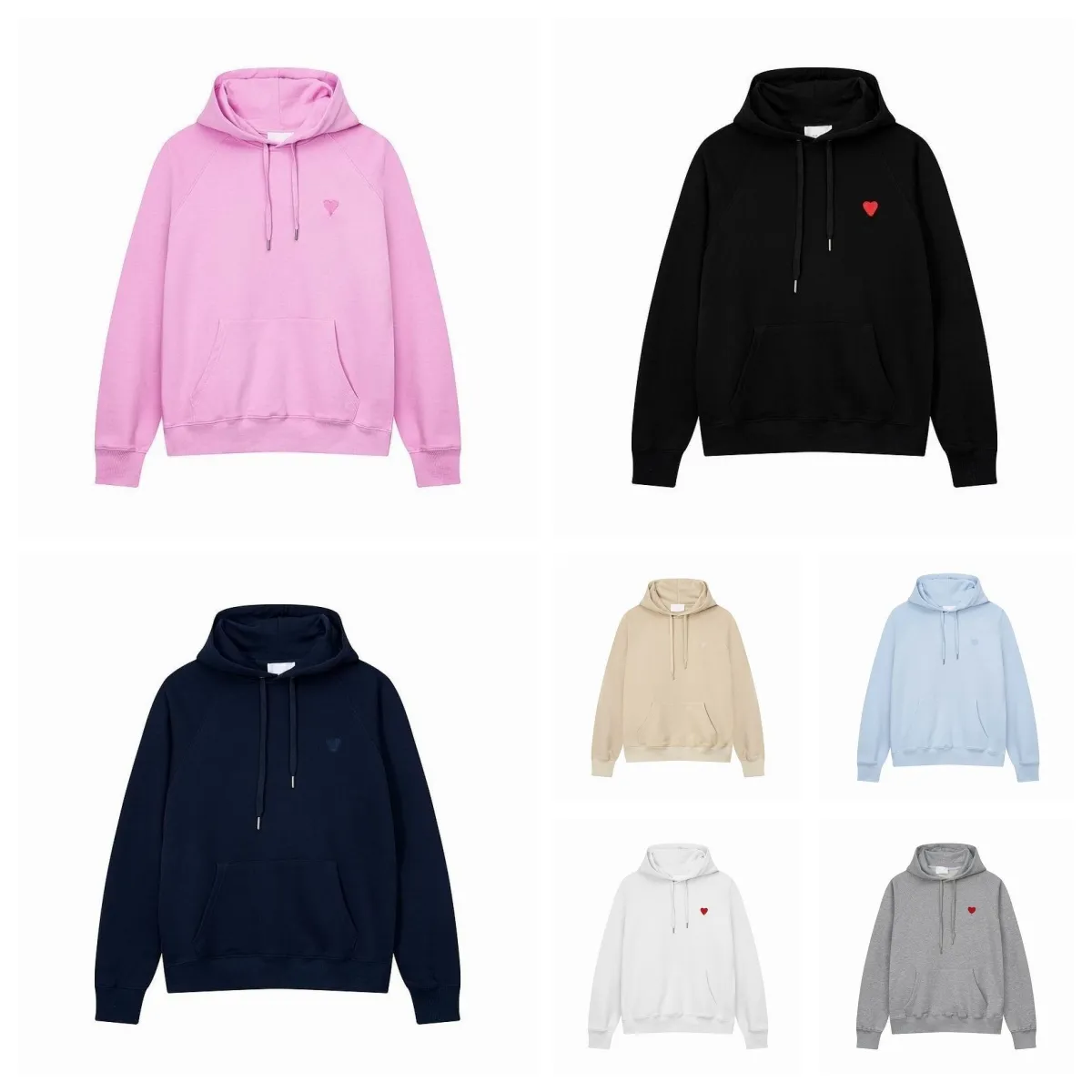 2023 Designer Hoodies pour Hommes Femmes À Capuche Chaud Mode Pull Sweat À Manches Longues Lâche À Capuche Couple Top Vêtements Noir Rose Blanc