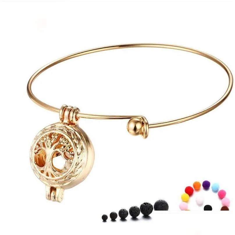 Charm Bracelets Aromatherapy Locket Essential Oil Diffuser Bracelet Fashion Jewelry Drop Delivery 2021 Dhosy Dhpuj