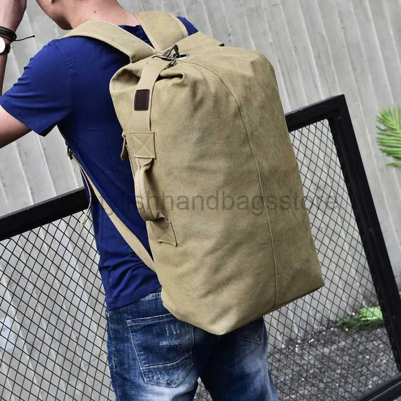 Designer Bag Backpack Style 2023 Nieuwe high capaciteit Rucksack Heren Travel Bag Mountain Canvas Bucket Schouder BackpackbackPackStylishhandbagsStore
