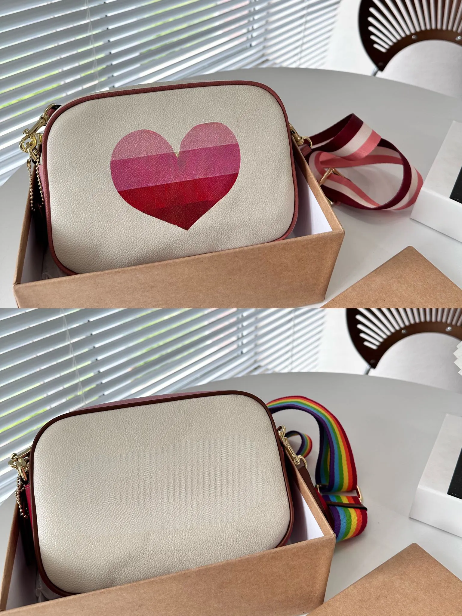 Designer Camera Bag Sac à main Sac à bandoulière Sac à bandoulière Sac à main Messenger Sac rétro Sac fourre-tout Mignon Mini Love Heart Sac de mode pour les jeunes femmes