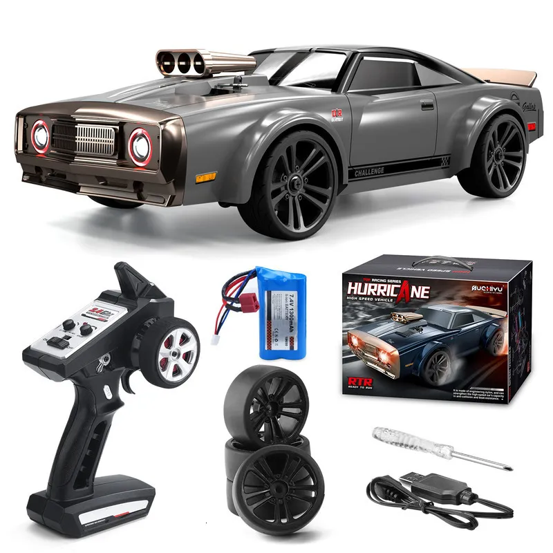 Diecast Model Scy 16303 Rc Car 35km h 4wd With Led Light 1 16 Remote Control Muscle High Speed Drift Racing Vehicle Toy Gifts 230818