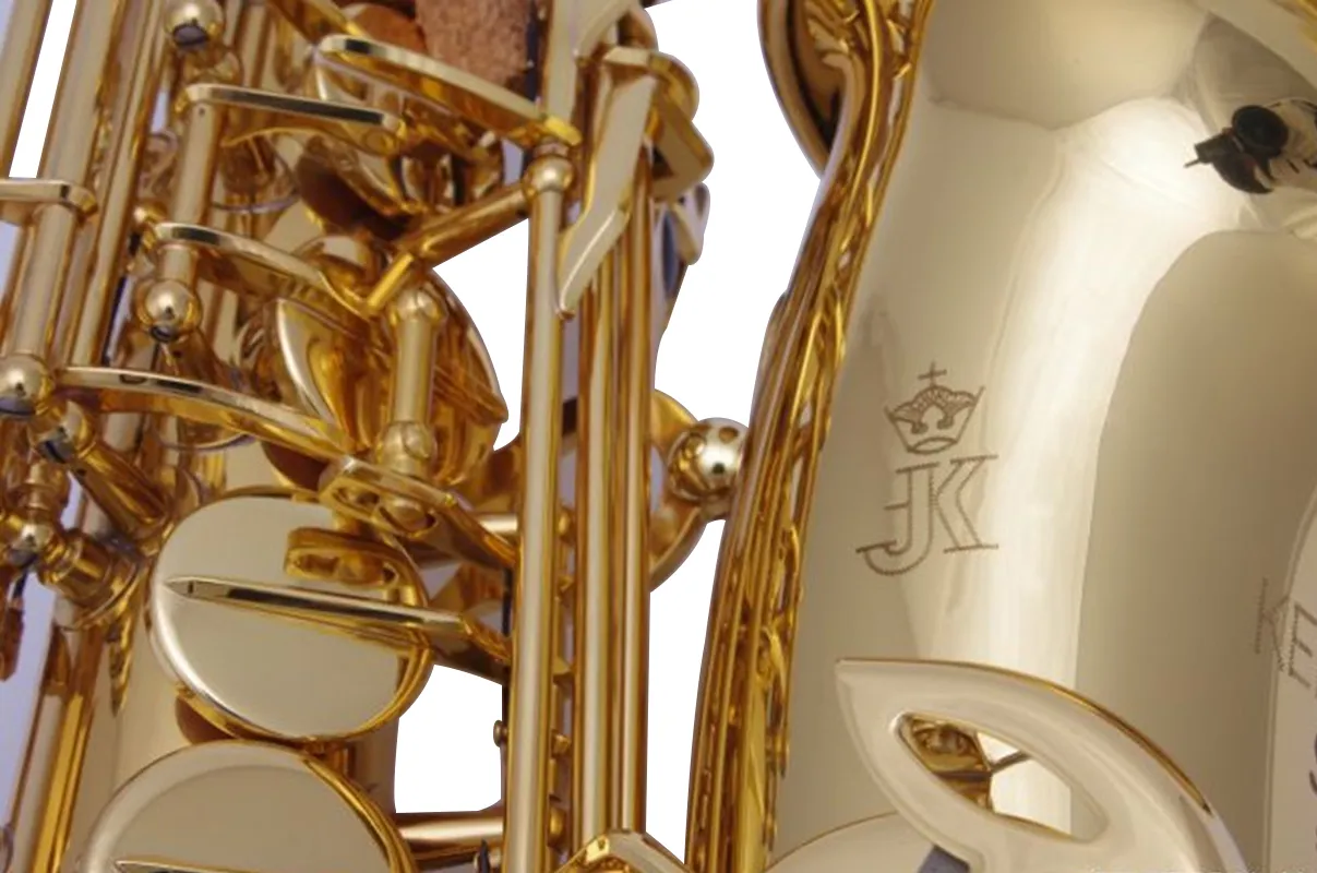 Германия jk keilwerth ST110 Brass Tube Gold Lacquer Alto eb saxophone gearl декоративные кнопки профессиональные инструменты саксофоне
