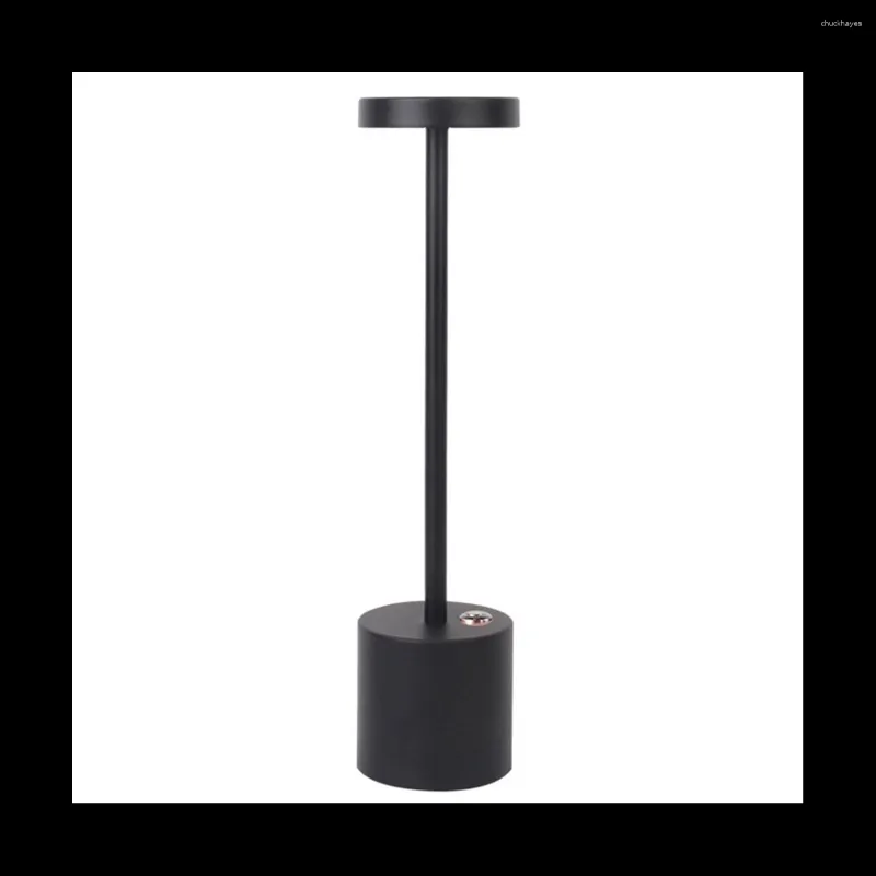 Lampes de table Lampe de bureau nordique LED Touch Bar El Cafe Décoration USB Night Light Noir