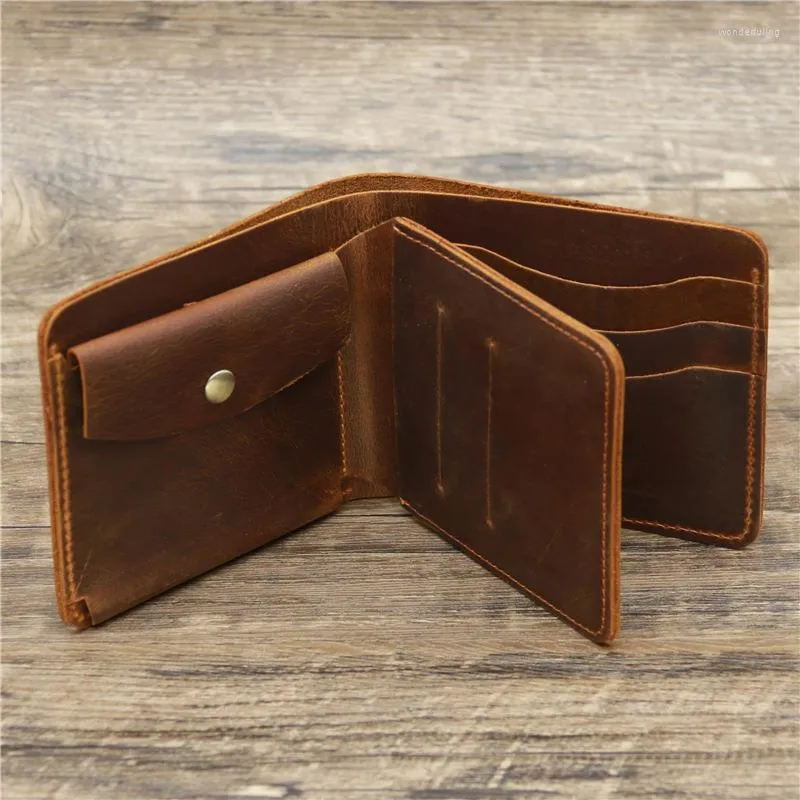 Mens wallet top with coin pocket